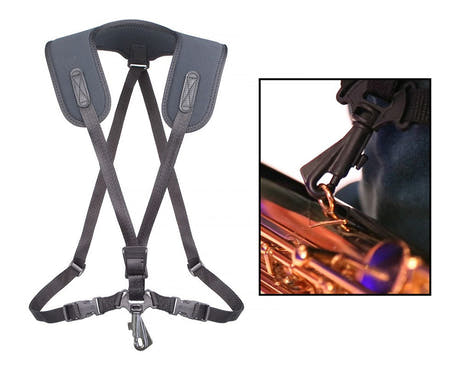 Neotech Super Harness imbracatura per sassofono junior, 31,8-40,6 cm, gancio in plastica