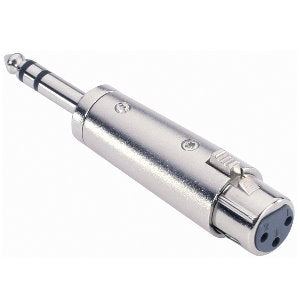 Adattatore Audio Stik 6.3 mm Jack Stereo Maschio a XLR Femmina