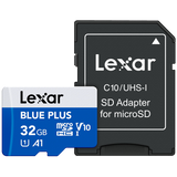 Lexar BLUE PLUS microSDHC 32GB UHS-I 100MB/s con adattatore SD