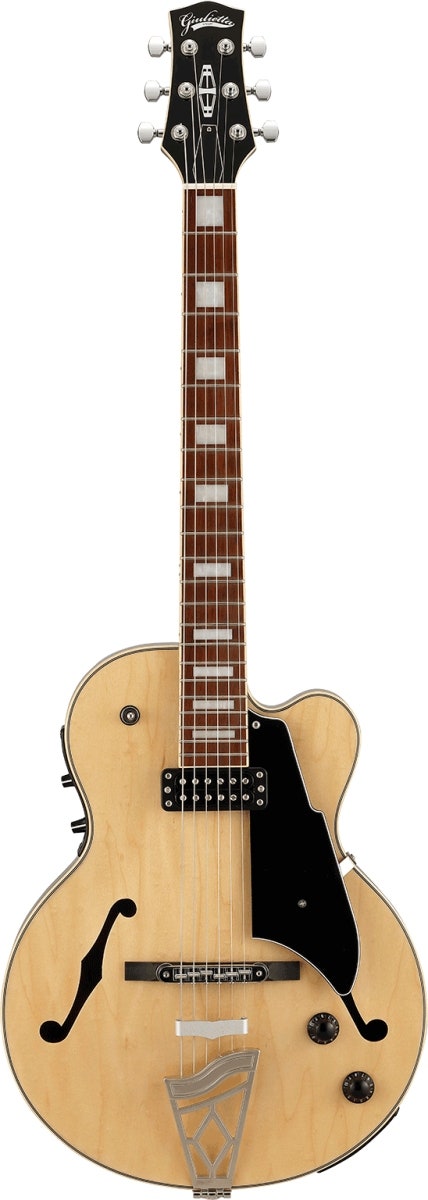VOX Giulietta VGA-5TD Archtop Electric Chitarre, Natural Gun M