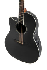 Ovation E-Acoustic Guitar Celebrity CS Standard Mid Cutaway - Black (CS24L-5G-G)