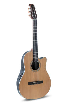 Ovation Chitarre classiche elettroacustiche Celebrity CS Standard Mid Cutaway - Natural (CS24C-4-G)