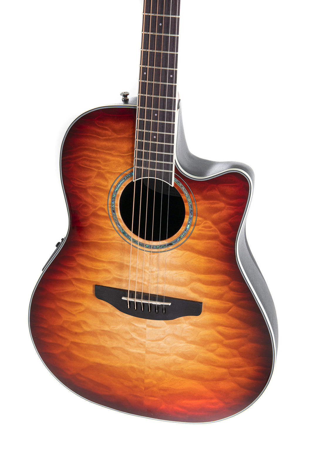 Ovation E-Acoustic Chitarre Celebrity Standard Plus Mid Cutaway - Cognac Burst Gloss (CS24X-7C-G)