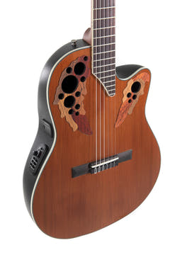 Ovation E-Acoustic Chitarre classica Celebrity MS Classic Nylon - Natural Gloss (CE44C-4A-G)