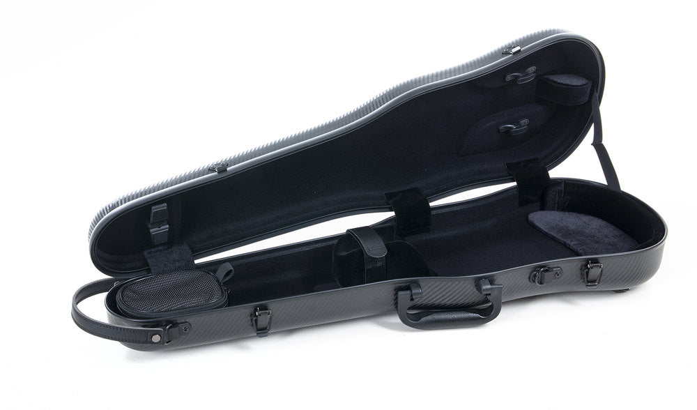 GEWA Polycarbonate 1.8 custodia sagomata per violino 4/4, nera