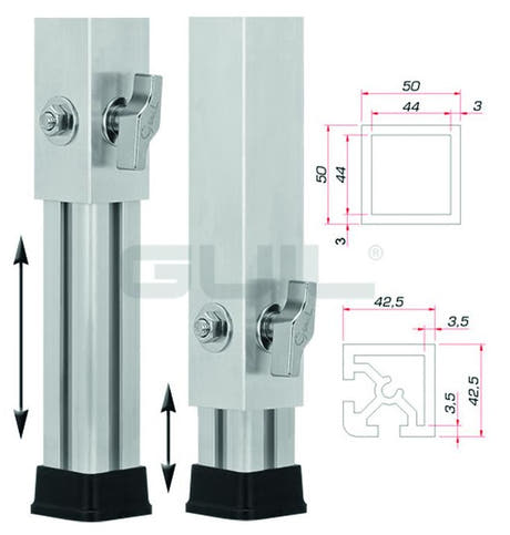 GUIL PTA-440/90-160 Piede telescopico