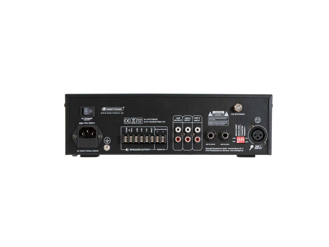 Amplificatore di missaggio PA OMNITRONIC CPE-60P
