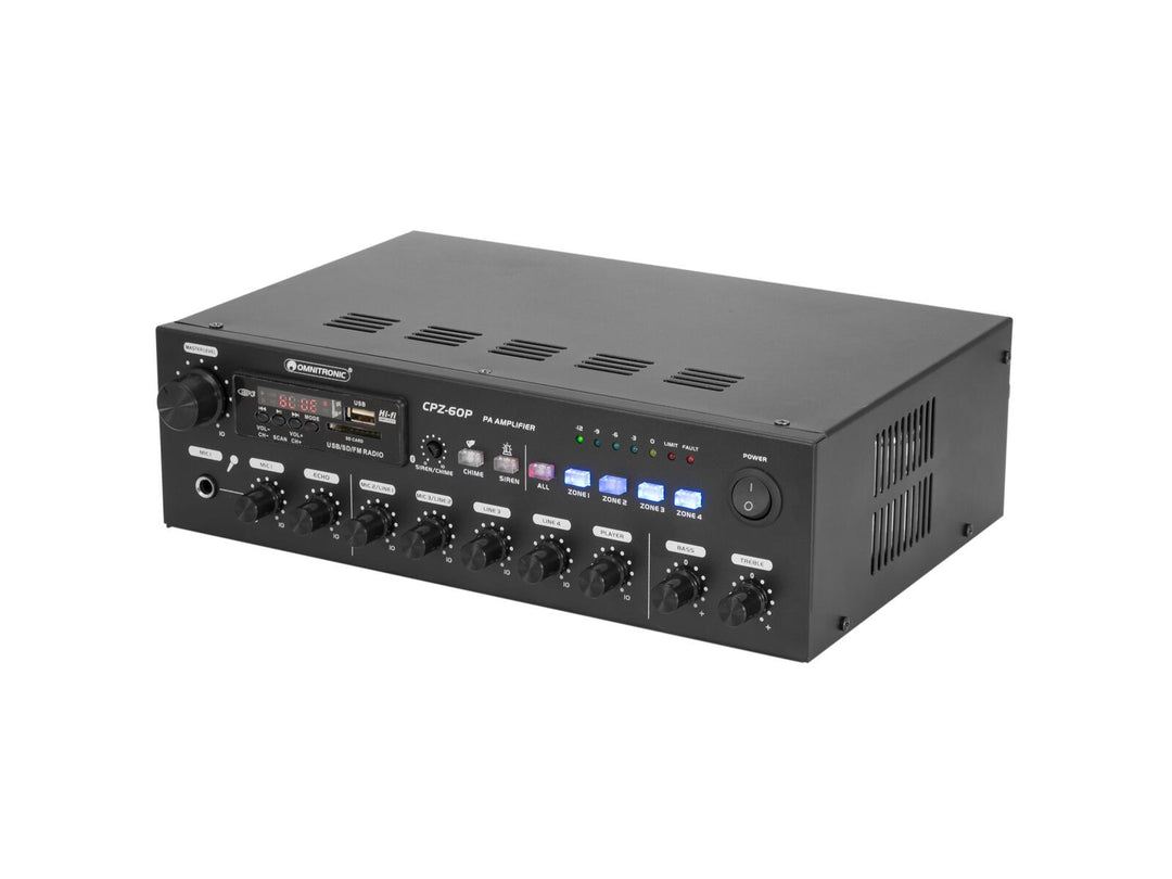 OMNITRONIC CPZ-60P amplificatore di missaggio PA