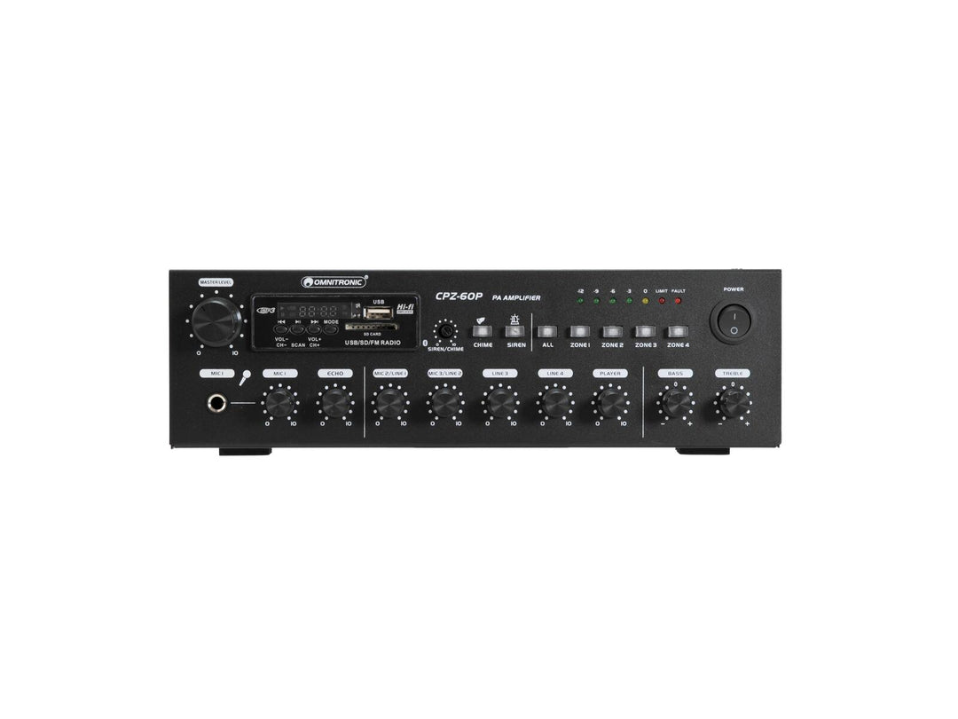 OMNITRONIC CPZ-60P amplificatore di missaggio PA