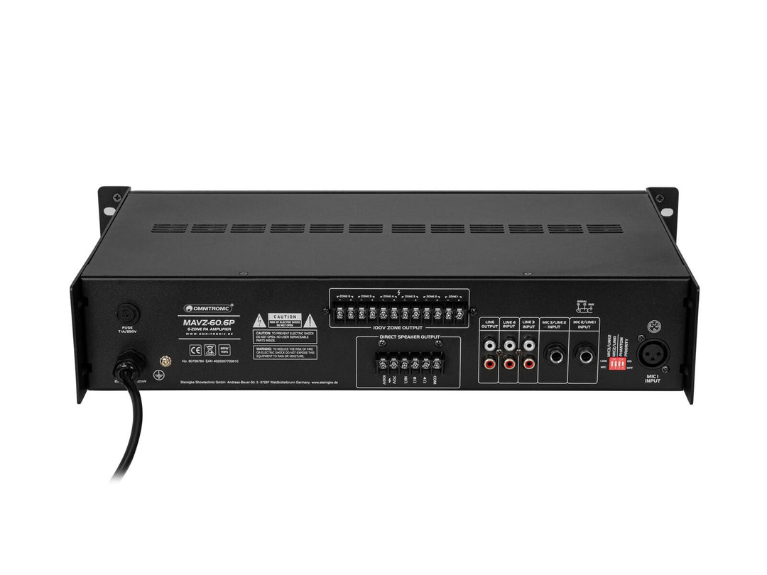 OMNITRONIC MAVZ-60.6P Amplificatore di missaggio PA