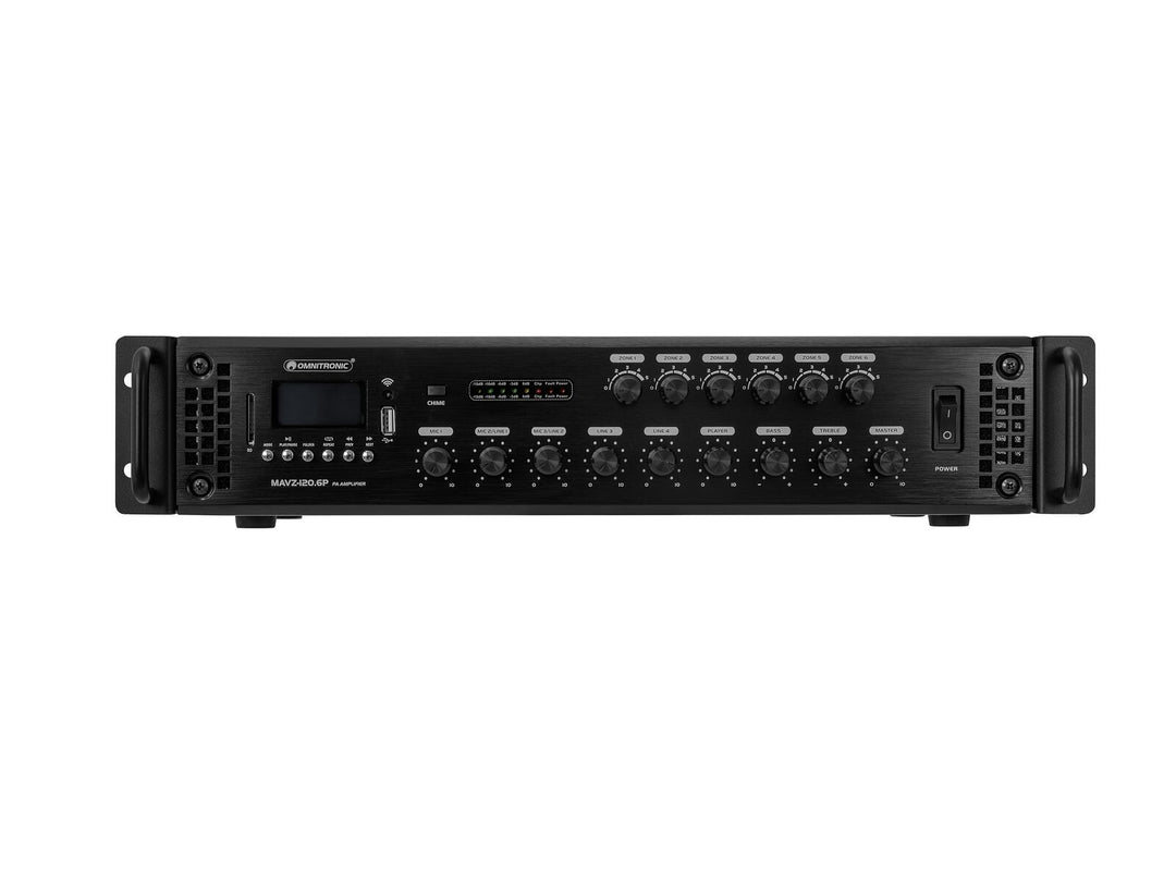 OMNITRONIC MAVZ-120.6P Amplificatore mixer PA