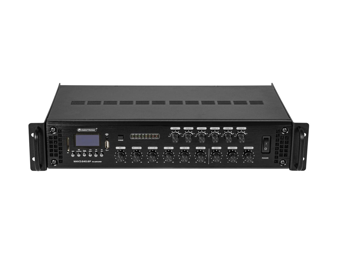 OMNITRONIC MAVZ-240.6P amplificatore mixer PA