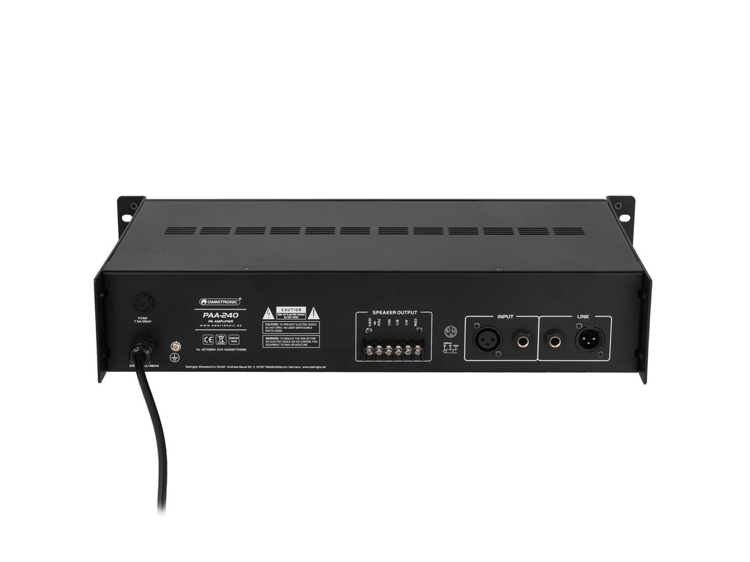 OMNITRONIC PAA-240 Amplificatore PA