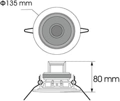 OMNITRONIC CS-4W Altoparlante da soffitto bianco