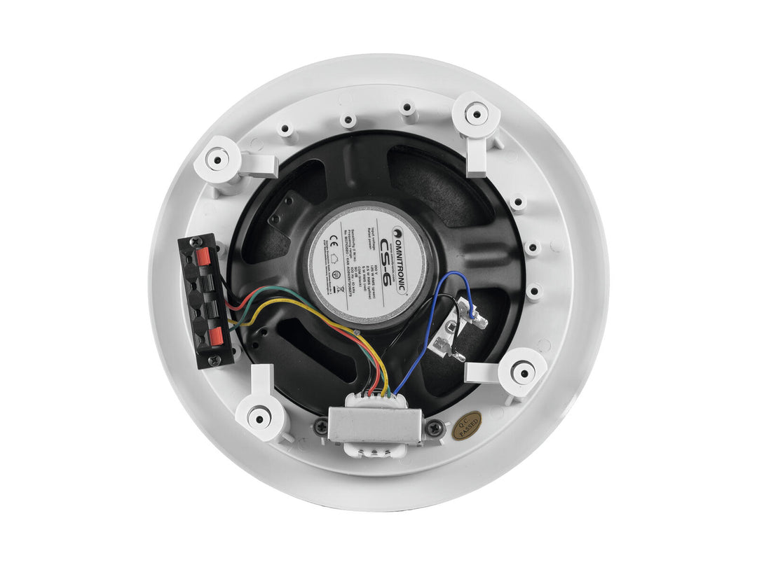 OMNITRONIC CS-6 altoparlante da soffitto bianco