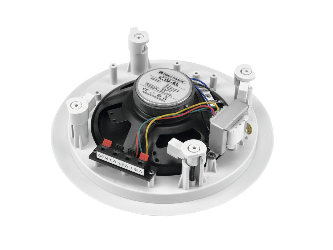 OMNITRONIC CS-6 altoparlante da soffitto bianco