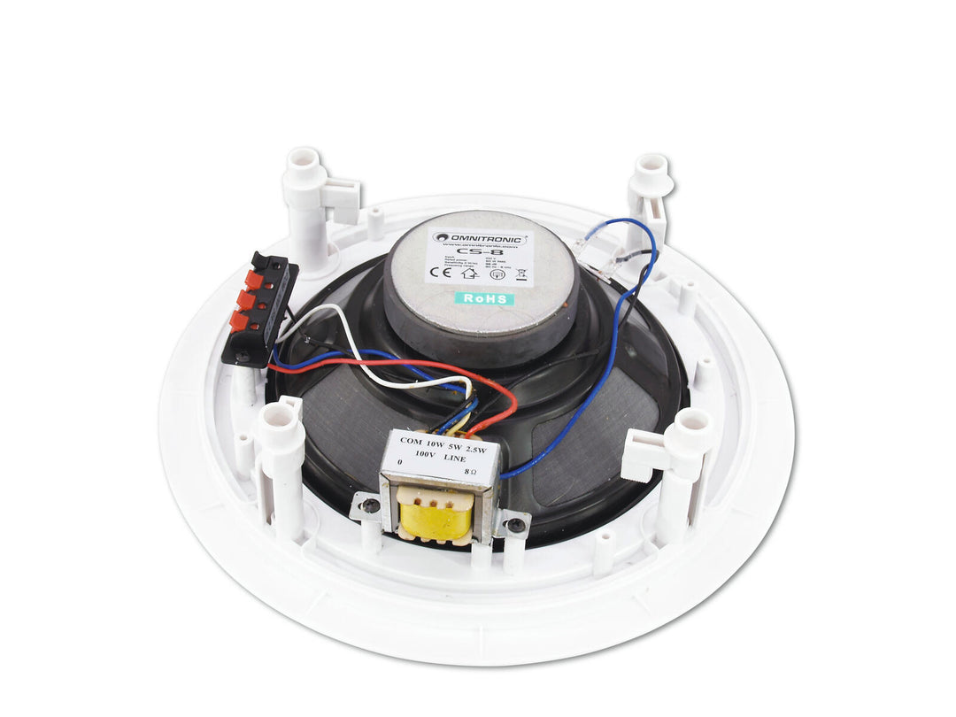 OMNITRONIC CS-8 Diffusore da soffitto bianco