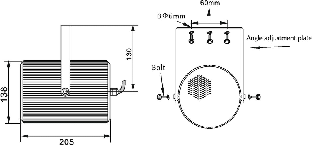 OMNITRONIC Altoparlante per proiettore PS-15