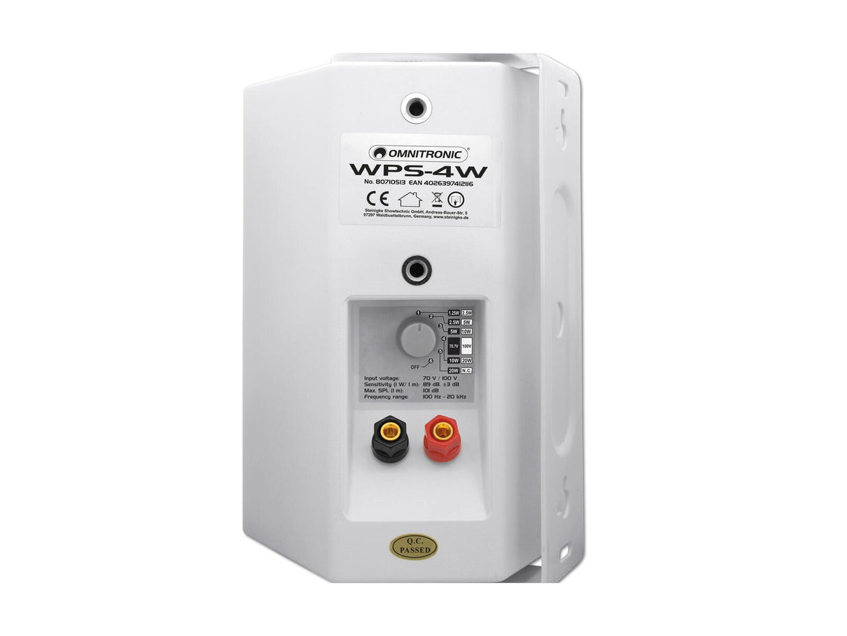 OMNITRONIC WPS-4W PA Wall Speaker