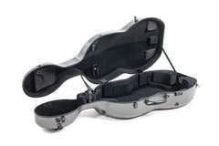 GEWA Polycarbonate 4.6 custodia per violoncello 4/4, grigia, Rolly