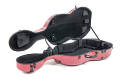 GEWA Polycarbonate 4.6 custodia per violoncello 4/4, rossa, Rolly