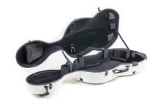 GEWA Polycarbonate 4.6 custodia per violoncello 4/4, bianca, Rolly