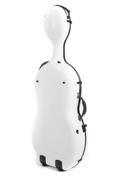GEWA Polycarbonate 4.6 custodia per violoncello 4/4, bianca, Rolly