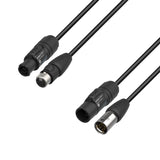 Adam Hall Cables 5 STAR H TCON 5D 0300 IP65 - Hybridkabel | Strøm & DMX | Neutrik® 5-polet XLR IP65 x TRUE1® | 3 m