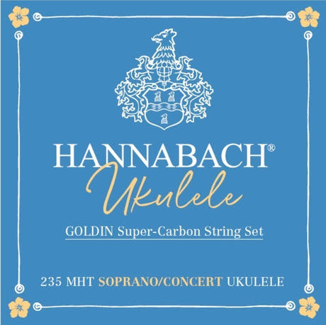 Hannabach 235MHT Goldin set di corde per ukulele soprano e da concerto