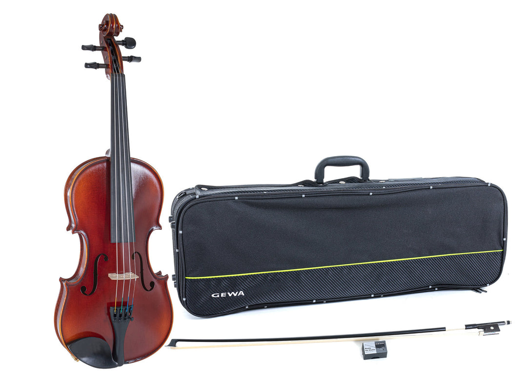 GEWA Violini Ideale - 3/4 (Pronto per suonare incl. violin case, arco in carbonio, corde Larsen Aurora, protetto per il trasporto)
