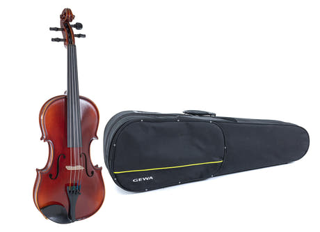 GEWA Violino Ideale - 3/4 (Pronto per suonare incl. custodia sagomata, senza archetto, con corde Larsen Aurora)