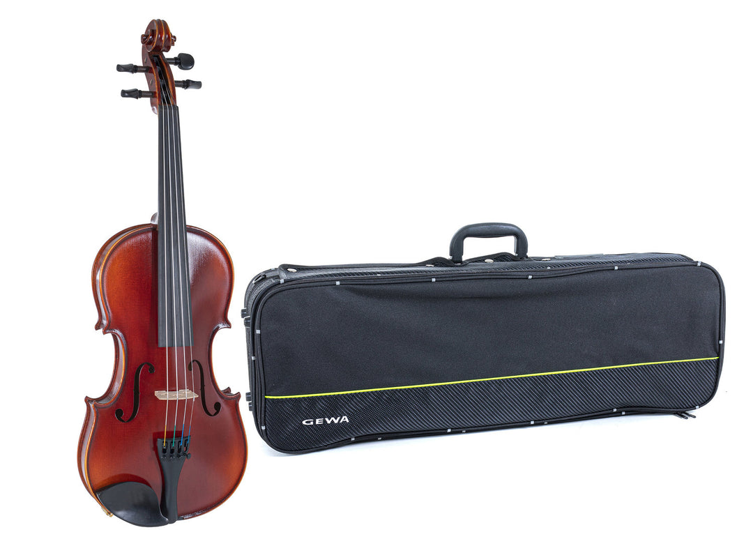 GEWA violini Ideale - 1/4 (Pronto per suonare incl. custodia per violino, senza archetto, con corde Larsen Aurora)
