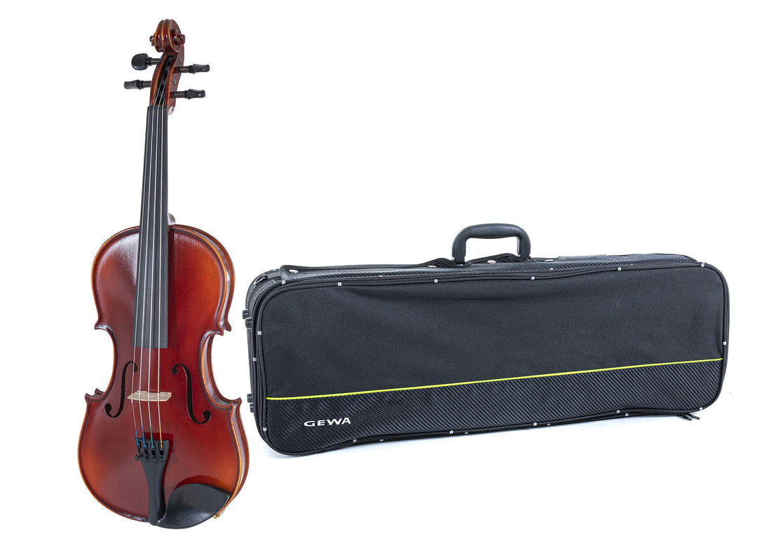 GEWA Violin Ideale - 4/4 lefthand (Pronto per suonare, incl. custodia per violino, senza archetto, con corde Larsen Aurora)