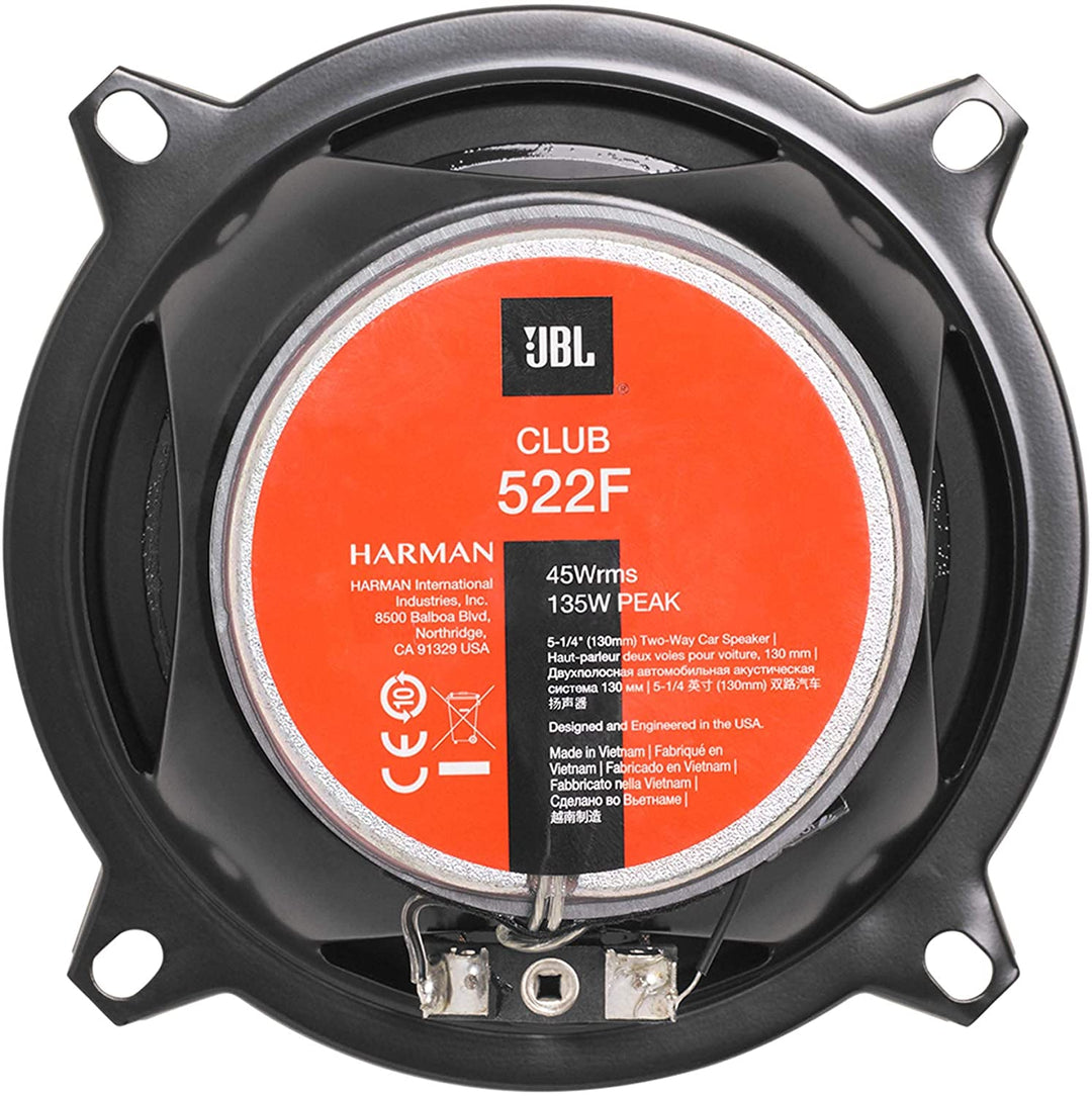 JBL CLUB 522F Set Altoparlanti Auto (13cm, 5,25")