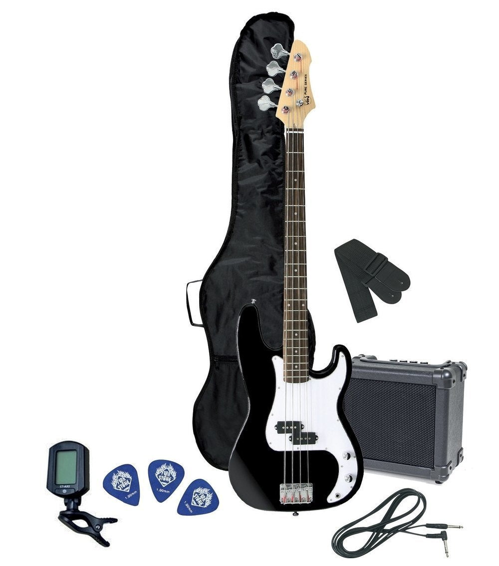 VGS RCB-100 Bass Pack, basso elettrico con amplificatore, Black