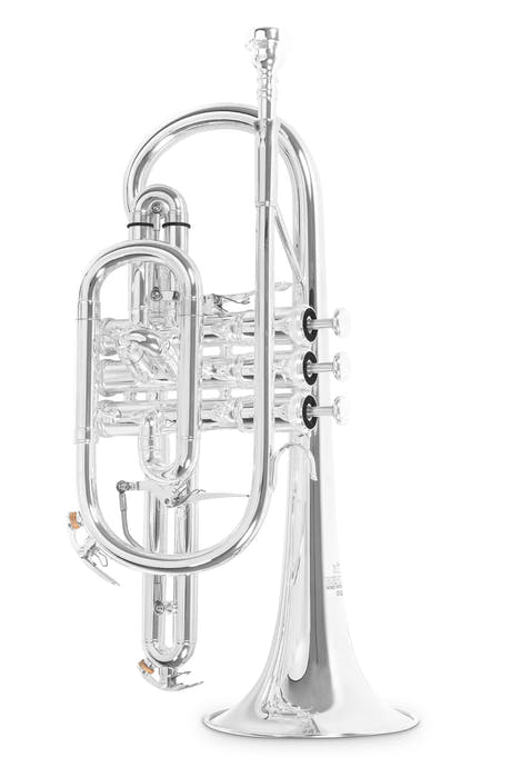 Roy Benson CR-302S cornetta Bb, argentata