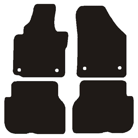 Tappetini VW Touran 2003-2007 chiusura ovale