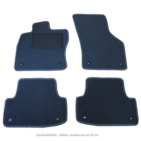 Set di tappetini VW Touran 5p 5/2015-> Moquette agugliata grigia