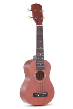 Miguel Almeria Player Pack, ukulele soprano rosso bruno con gig bag