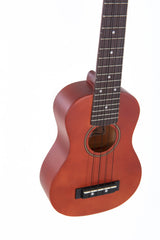 Miguel Almeria Player Pack, ukulele soprano rosso bruno con gig bag