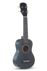 Miguel Almeria Player Pack, ukulele soprano nero opaco con custodia bag