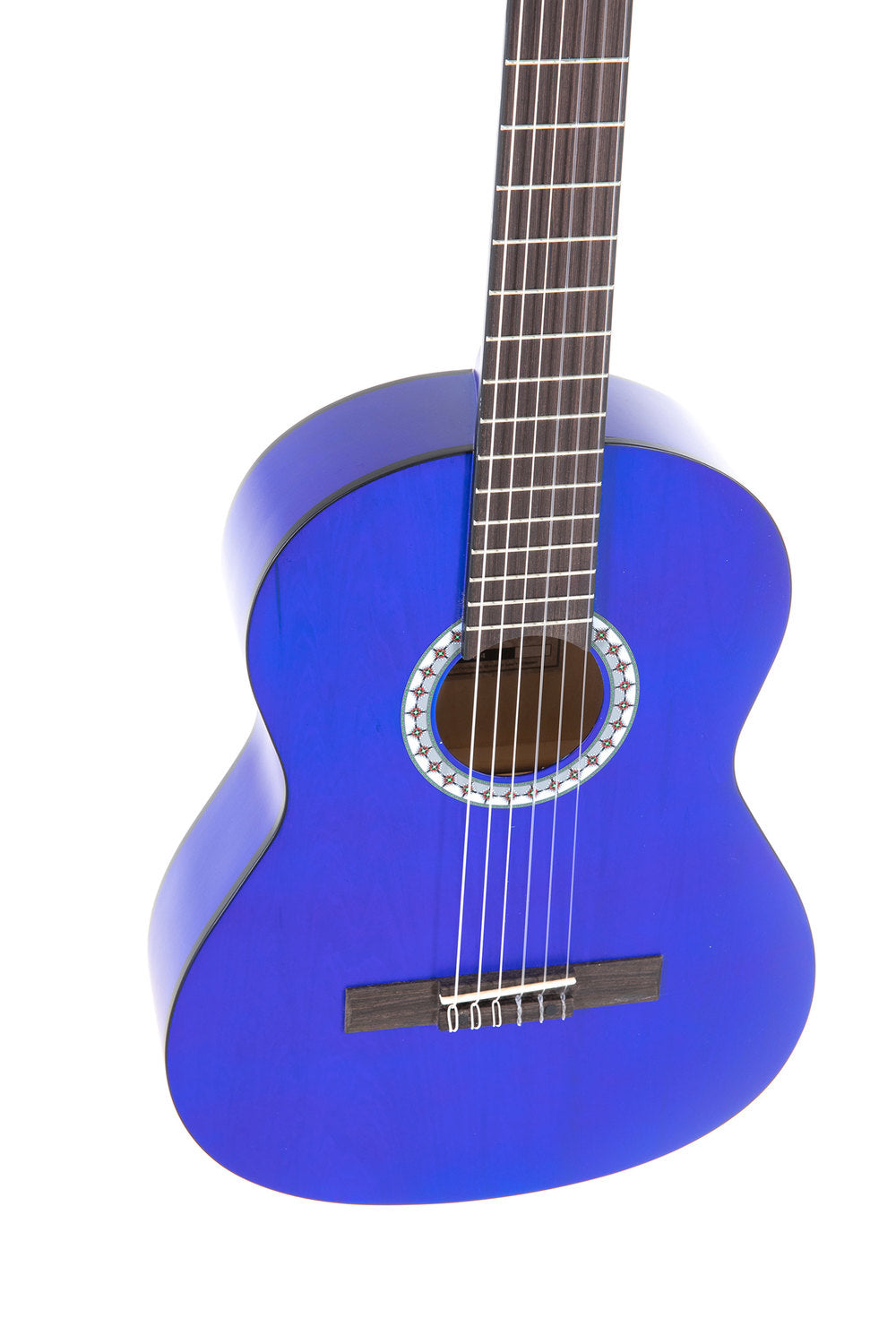 VGS Basic chitarra classica 3/4, blu trasparente