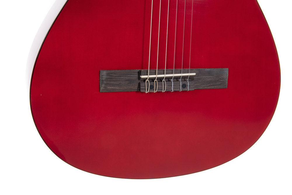VGS Basic chitarre classiche 4/4, rosso trasparente