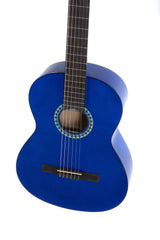 VGS Basic chitarra classica 4/4, blu trasparente