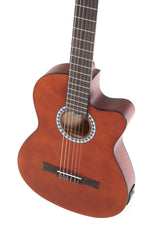Chitarra classica elettroacustica VGS Basic, color noce, Slim Body