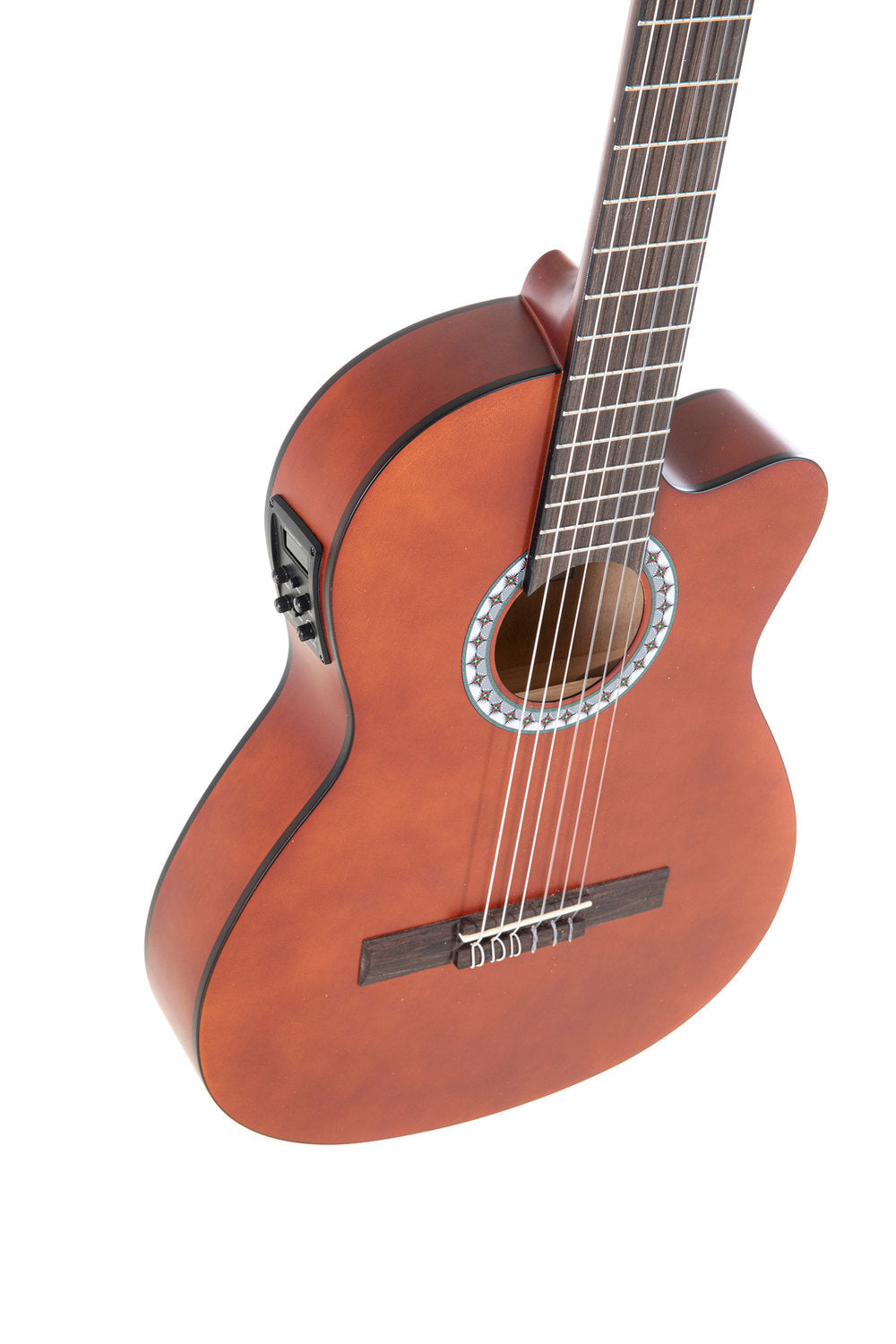 Chitarra classica elettroacustica VGS Basic, color noce, Slim Body