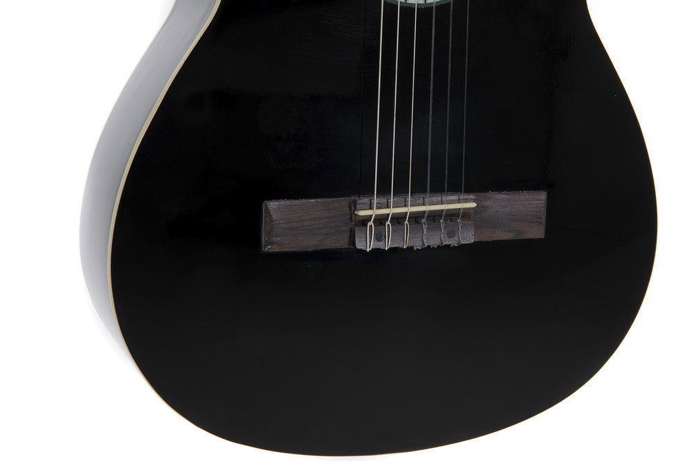 VGS BasicPlus chitarra classica 4/4, nera