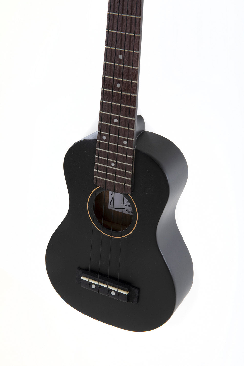 Miguel Almeria ukulele soprano, nero opaco