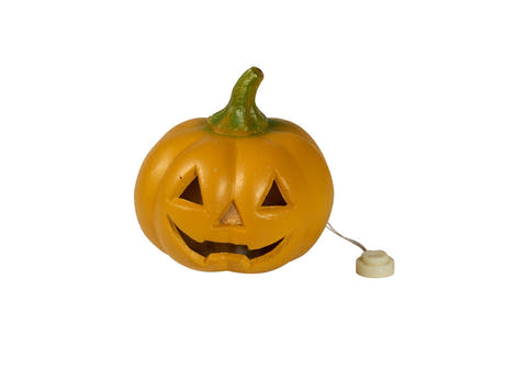 Zucca di Halloween con LED 12cm