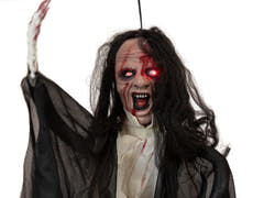 Halloween-figur spøgelse, animeret, 95 cm